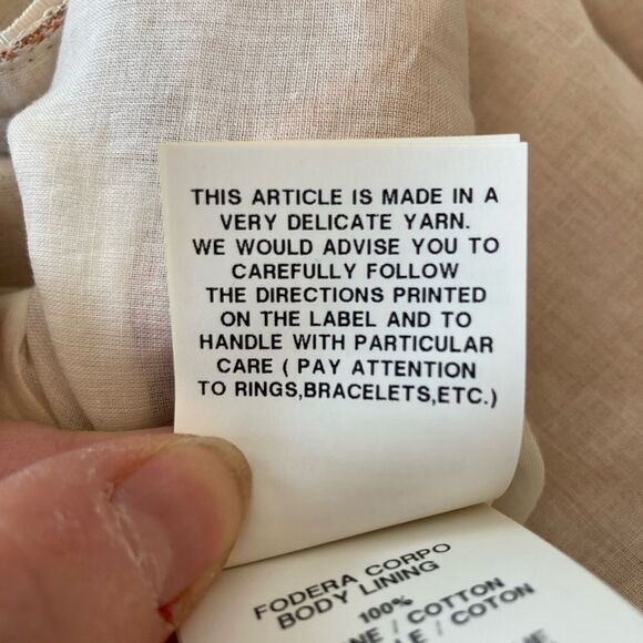 Seventy Florence Italy ladylike chic blazer w/ ribbon bow, pearls, and chains - Picture 12 of 13